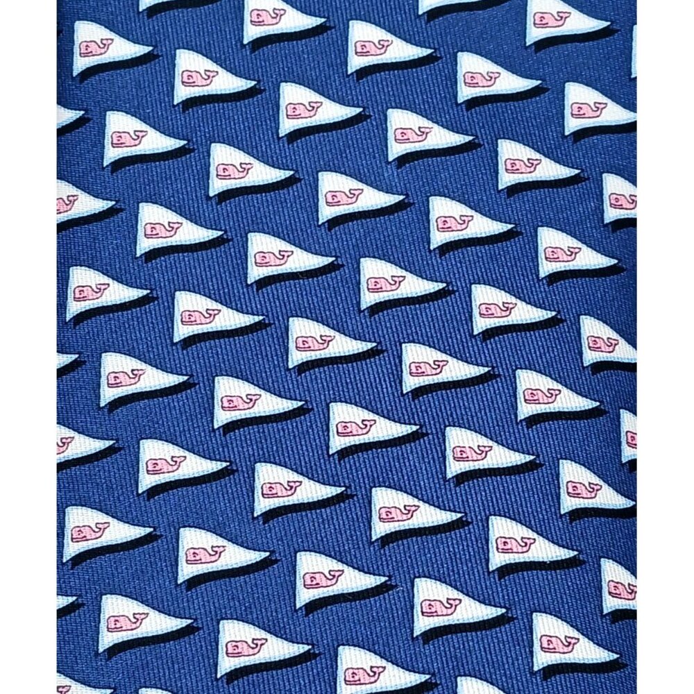 Vineyard Vines Men's "Tied To A Cause" Sea Splash Whale Tie $85 NWT